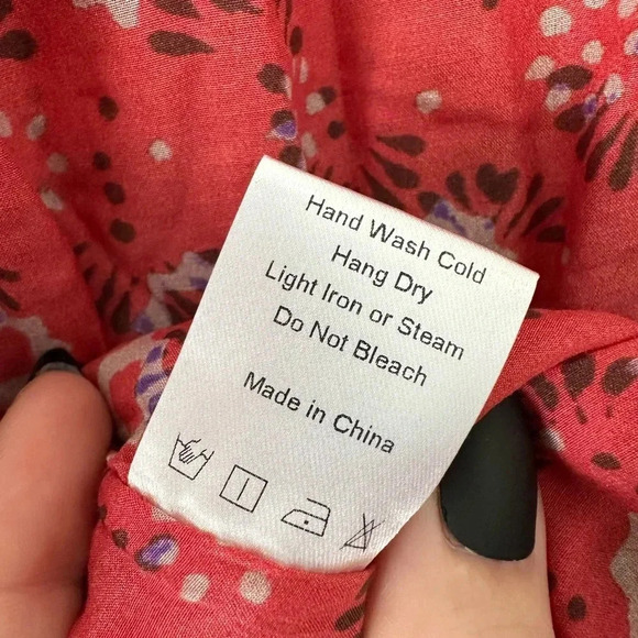 Xirena Jia Floral Silk Blend Mini Dress Coral Blush - Picture 12 of 13